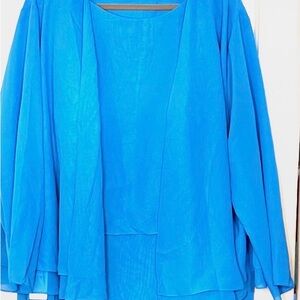 Wear Your Love Ocean Blue 2-Piece Formal Gown Size 28 A-Line